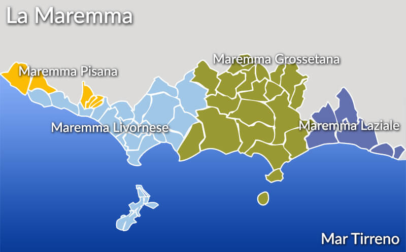 Map of Maremma